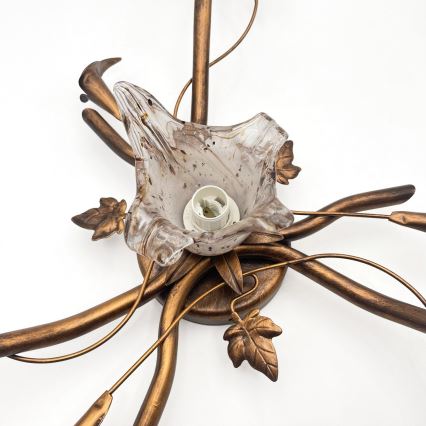 Πλαφονιέρα ROZETA 4xE14/40W/230V μπρονζέ