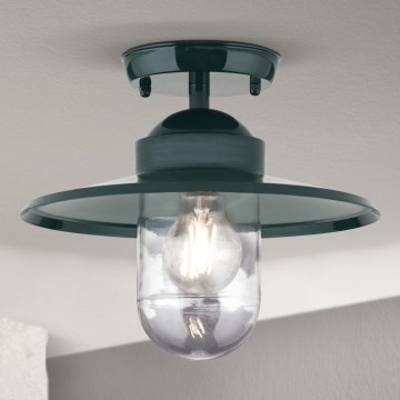 Πλαφονιέρα εξωτερικού χώρου EDWARD 1xE27/60W/230V IP44 πράσινο