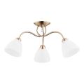 Πλαφονιέρα οροφής AMARILLO 3xE27/15W/230V χρυσό