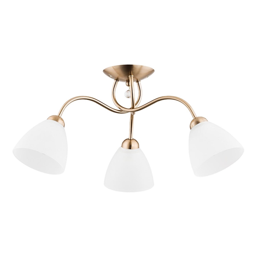 Πλαφονιέρα οροφής AMARILLO 3xE27/15W/230V χρυσό