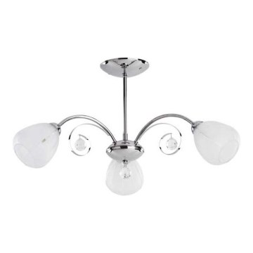 Πλαφονιέρα οροφής APOLLO 3xE14/10W/230V γυαλιστερό χρώμιο