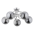 Πλαφονιέρα οροφής BANKO 5xE14/10W/230V γυαλιστερό χρώμιο