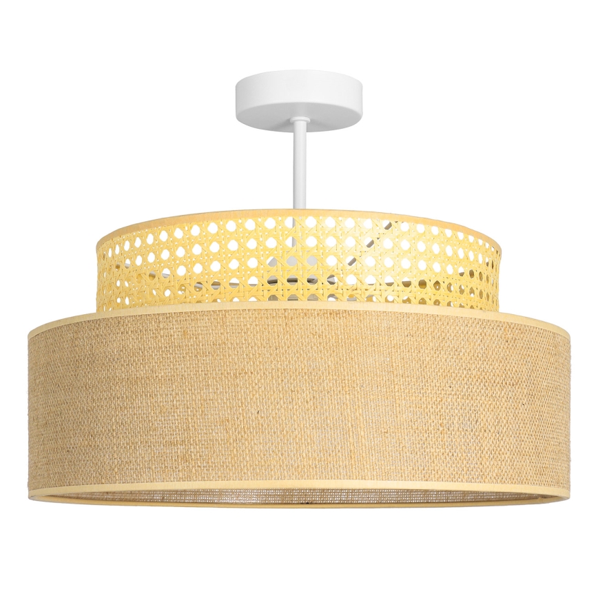 Πλαφονιέρα οροφής BOHO 1xE27/60W/230V διάμετρος 40 cm rattan