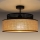 Πλαφονιέρα οροφής BOHO 1xE27/60W/230V διάμετρος 40 cm μαύρο/rattan