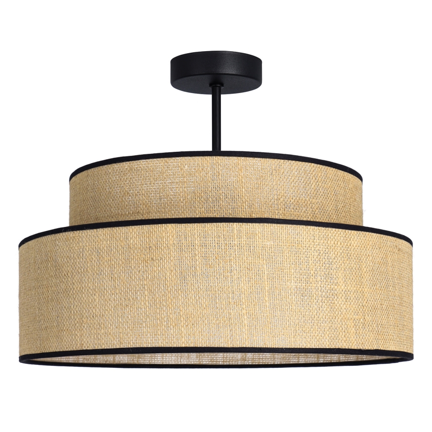 Πλαφονιέρα οροφής BOHO 1xE27/60W/230V διάμετρος 40 cm μπεζ