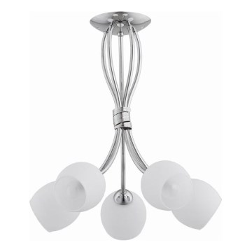 Πλαφονιέρα οροφής BUENA 5xE14/10W/230V γυαλιστερό χρώμιο