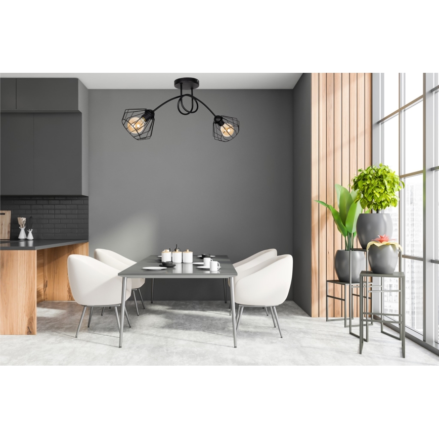 Πλαφονιέρα οροφής CEED 2xE27/60W/230V