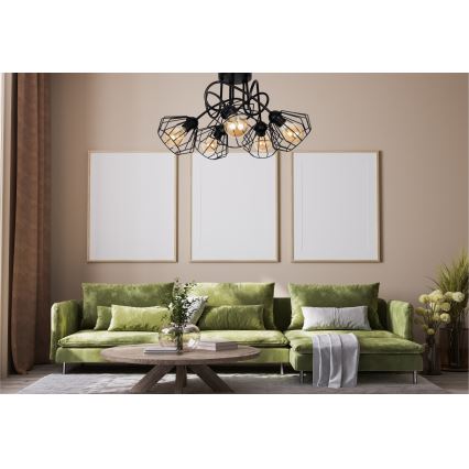 Πλαφονιέρα οροφής CEED 5xE27/60W/230V