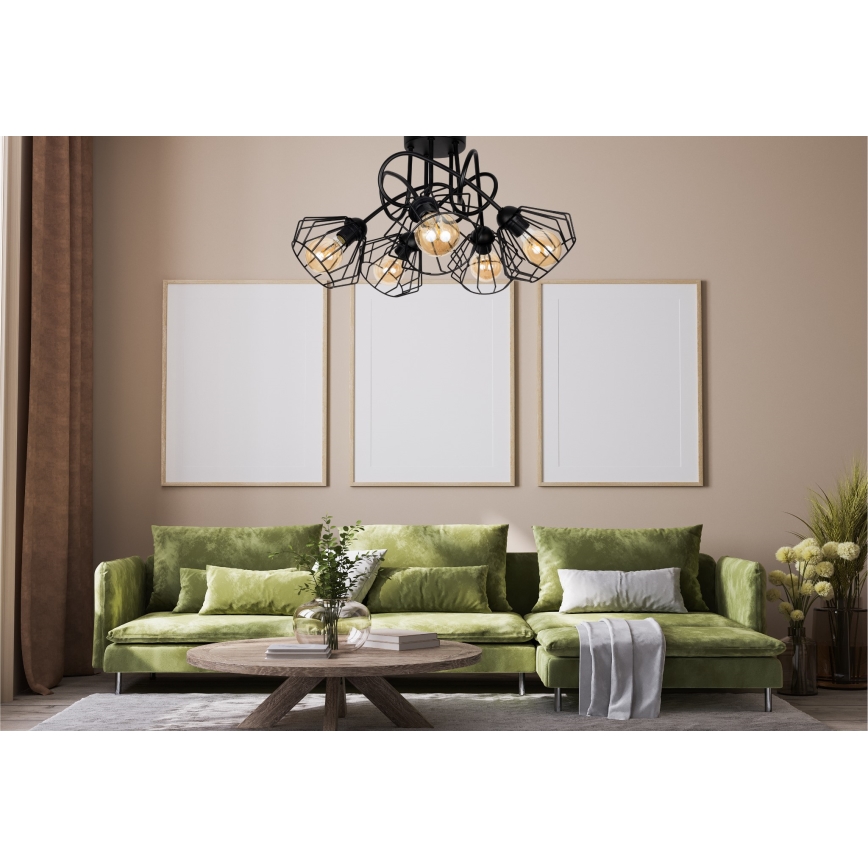 Πλαφονιέρα οροφής CEED 5xE27/60W/230V