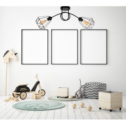 Πλαφονιέρα οροφής  DIAMENT 2xE27/60W/230V