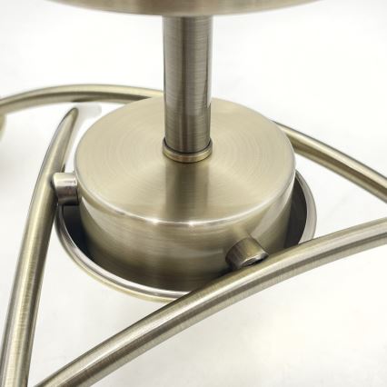 Πλαφονιέρα οροφής DONNA 3xE27/60W/230V πατίνα