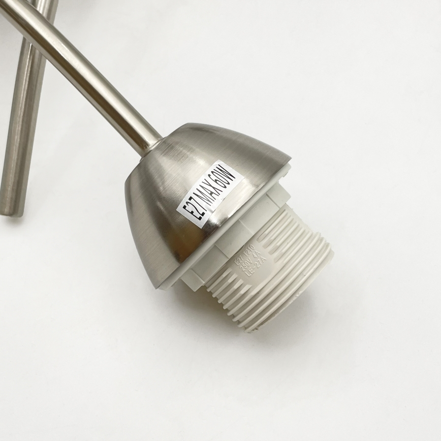 Πλαφονιέρα οροφής DONNA 3xE27/60W/230V νίκελ