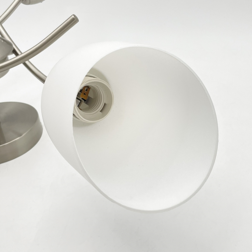 Πλαφονιέρα οροφής DONNA 3xE27/60W/230V νίκελ