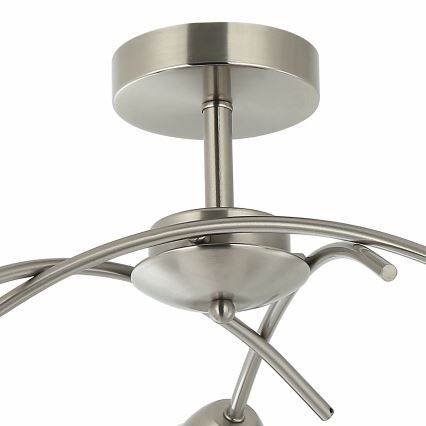 Πλαφονιέρα οροφής DONNA 3xE27/60W/230V νίκελ