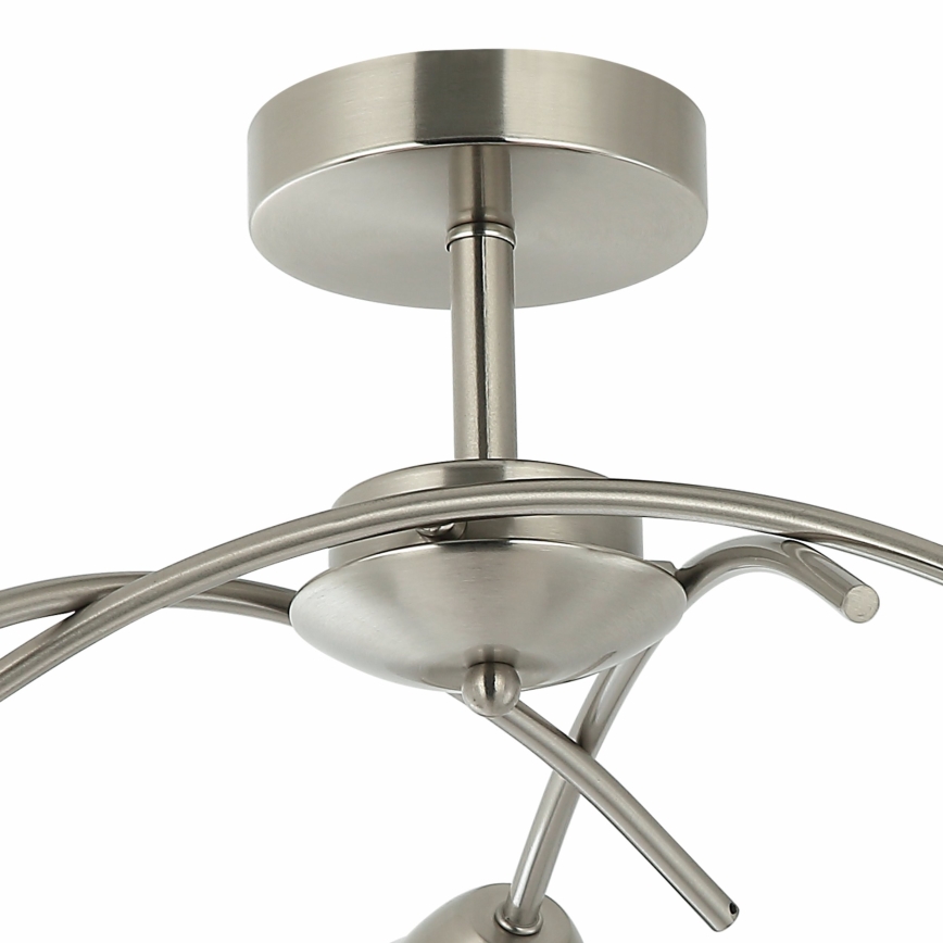 Πλαφονιέρα οροφής DONNA 3xE27/60W/230V νίκελ