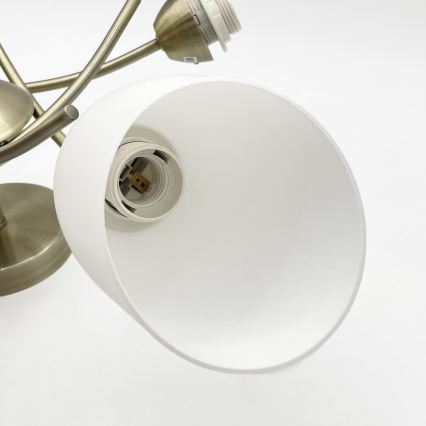 Πλαφονιέρα οροφής DONNA 5xE27/60W/230V πατίνα