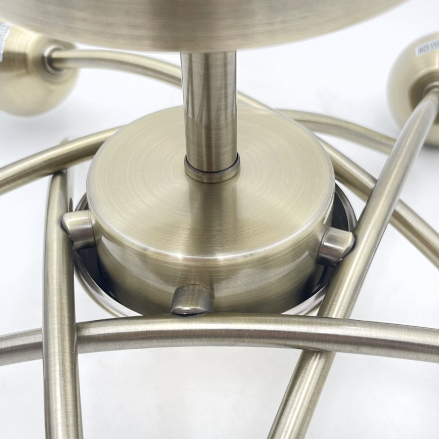 Πλαφονιέρα οροφής DONNA 5xE27/60W/230V πατίνα