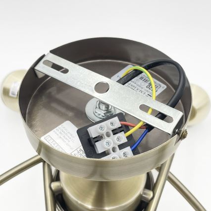 Πλαφονιέρα οροφής DONNA 5xE27/60W/230V πατίνα