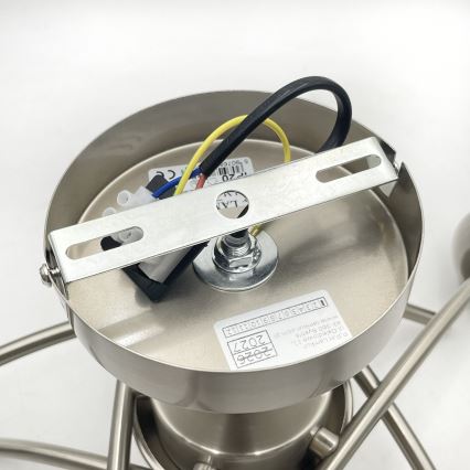 Πλαφονιέρα οροφής DONNA 5xE27/60W/230V νίκελ