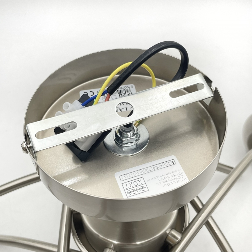 Πλαφονιέρα οροφής DONNA 5xE27/60W/230V νίκελ