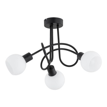 Πλαφονιέρα οροφής ERYKA 3xE14/10W/230V μαύρο