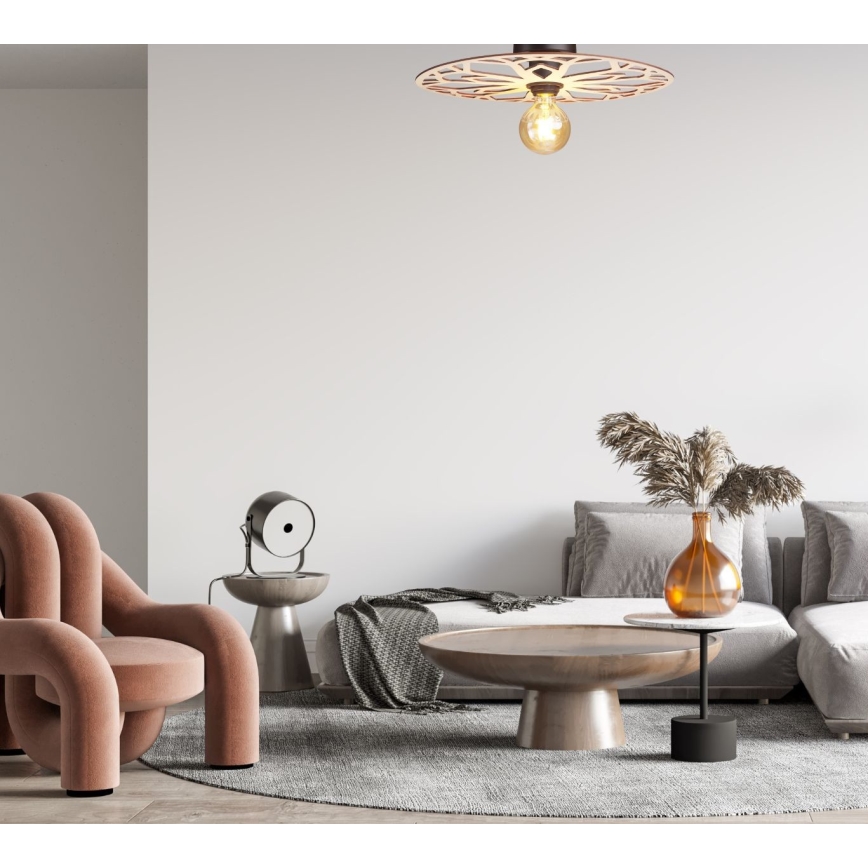 Πλαφονιέρα οροφής FALCO 1xE27/60W/230V διάμετρος 40 cm μπεζ