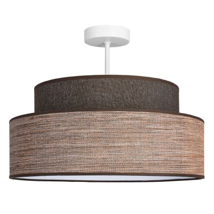 Πλαφονιέρα οροφής GRACE 1xE27/60W/230V διάμετρος 40 cm καφέ/μπεζ