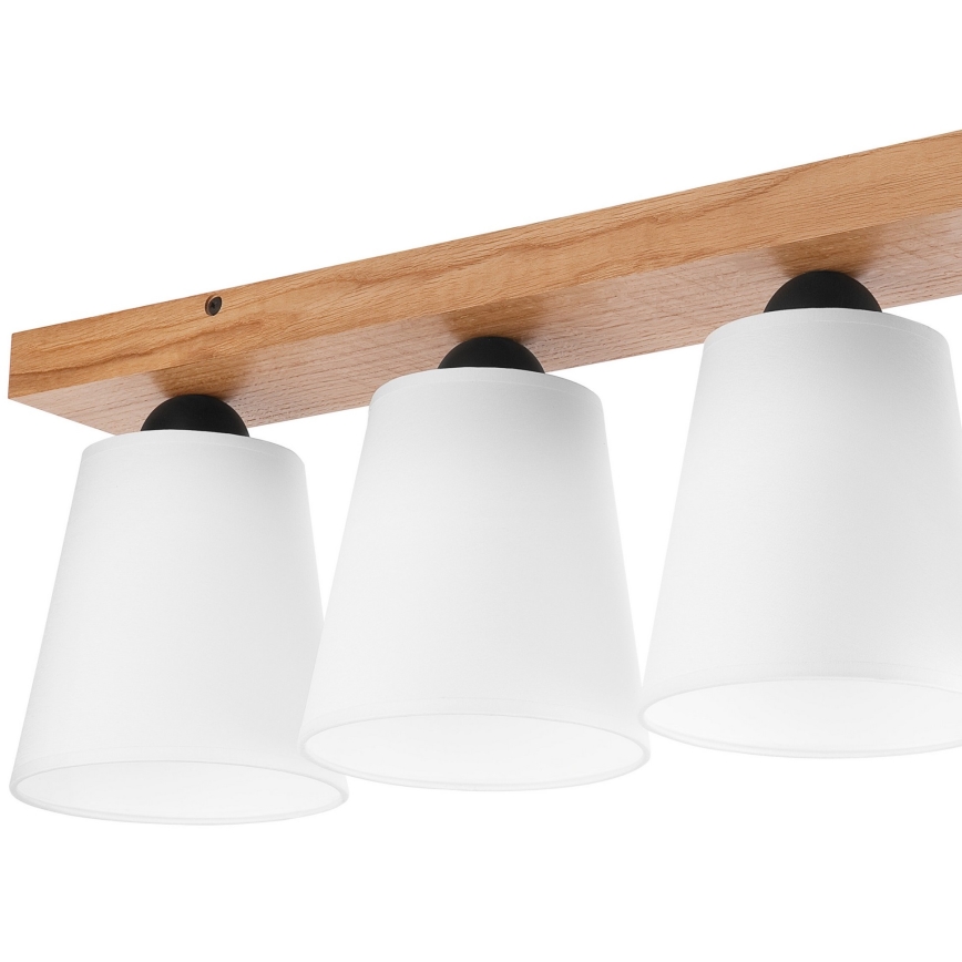 Πλαφονιέρα οροφής LULA 4xE27/60W/230V δρυς