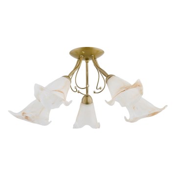 Πλαφονιέρα οροφής MARCELLO 5xE14/10W/230V χρυσό