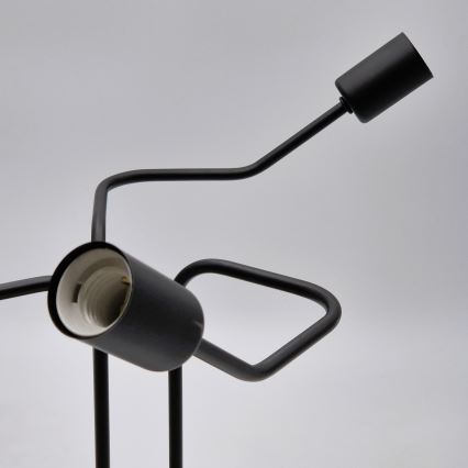 Πλαφονιέρα οροφής MATYLDA 3xE27/60W/230V μαύρο