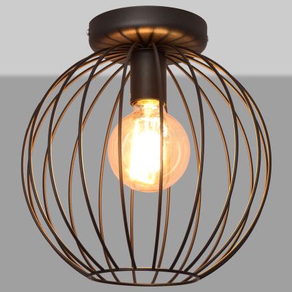 Πλαφονιέρα οροφής MERCURE 1xE27/15W/230V δ. 30 cm μαύρο