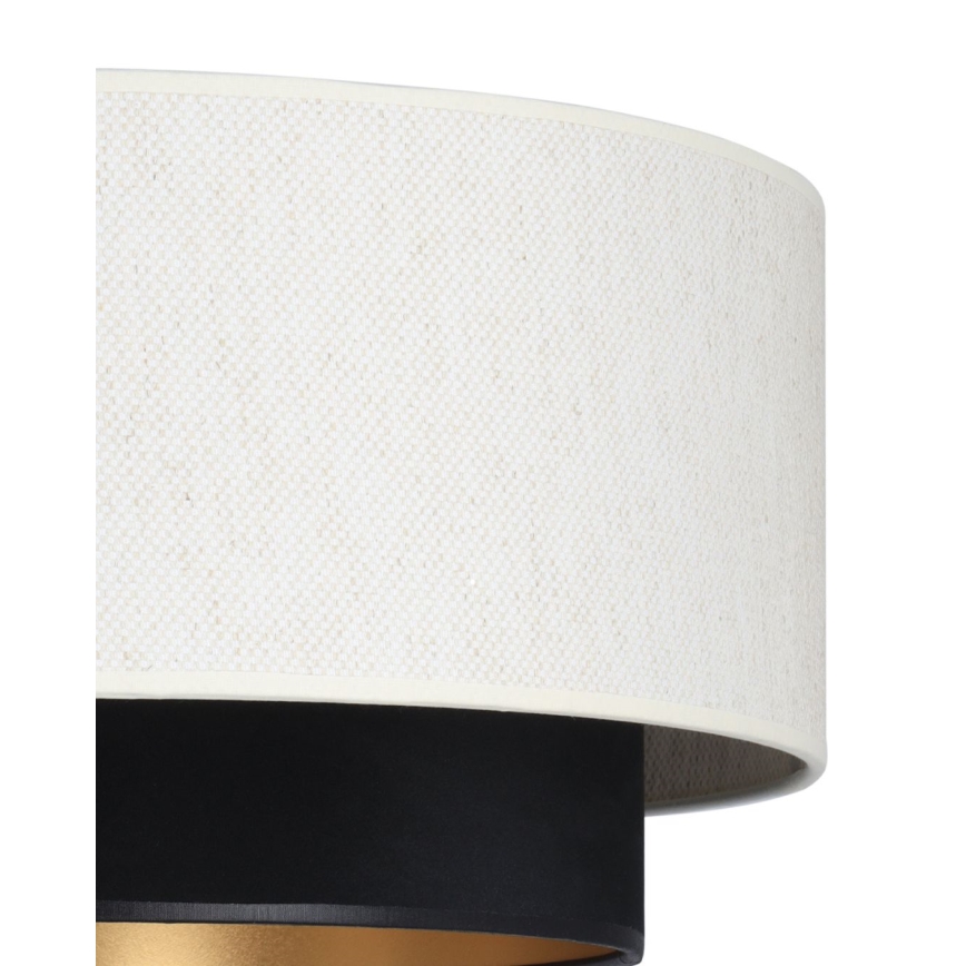 Πλαφονιέρα οροφής NATIA 1xE27/60W/230V λευκό/μαύρο