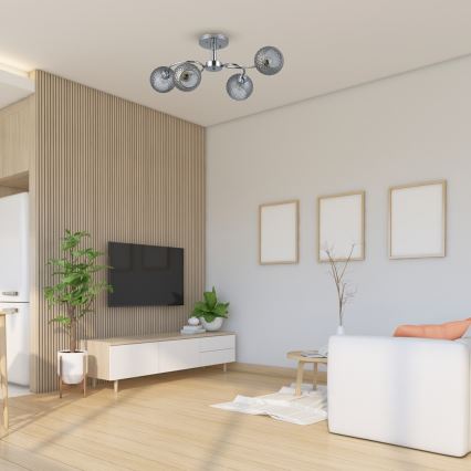 Πλαφονιέρα οροφής OAKLAND 4xE27/60W/230V