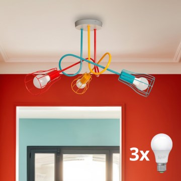 Πλαφονιέρα οροφής OXFORD 3xE27/15W/230V