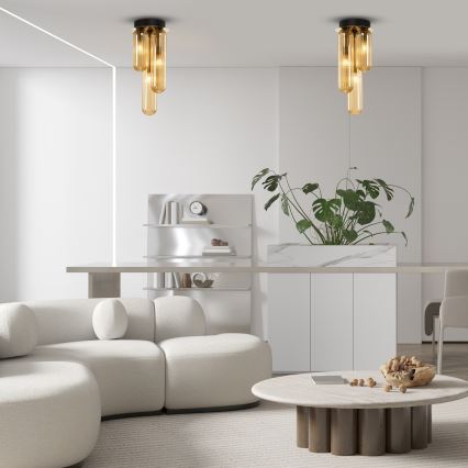 Πλαφονιέρα οροφής PAX 3xG9/9W/230V χρυσαφί