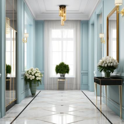 Πλαφονιέρα οροφής PAX 3xG9/9W/230V χρυσαφί