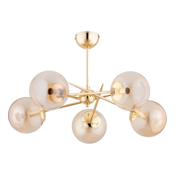 Πλαφονιέρα οροφής PRIMERY 5xE14/10W/230V χρυσό