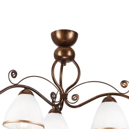 Πλαφονιέρα οροφής RETRO 3xE27/60W/230V μπρονζέ πατίνα