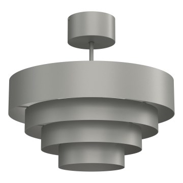 Πλαφονιέρα οροφής RINGS 1xE27/15W/230V γκρι