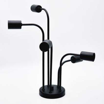 Πλαφονιέρα οροφής TRINITY 5xE27/15W/230V μαύρο