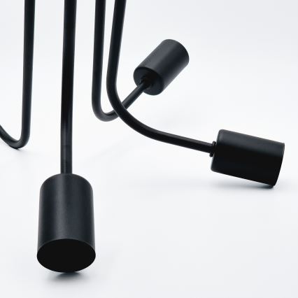 Πλαφονιέρα οροφής TRINITY 5xE27/15W/230V μαύρο