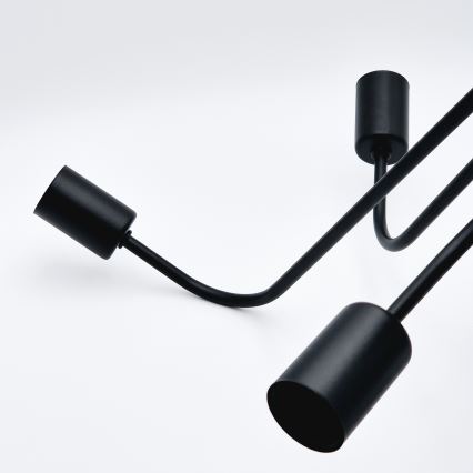 Πλαφονιέρα οροφής TRINITY 5xE27/15W/230V μαύρο