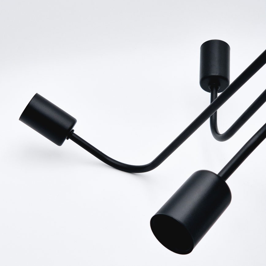 Πλαφονιέρα οροφής TRINITY 5xE27/15W/230V μαύρο