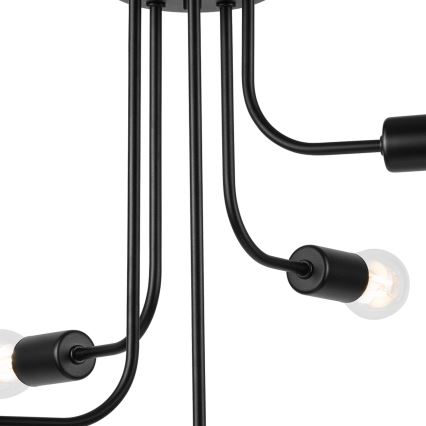 Πλαφονιέρα οροφής TRINITY 5xE27/15W/230V μαύρο