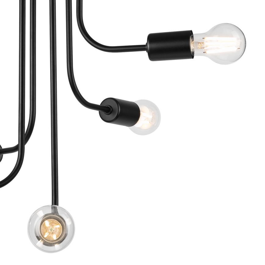 Πλαφονιέρα οροφής TRINITY 5xE27/15W/230V μαύρο