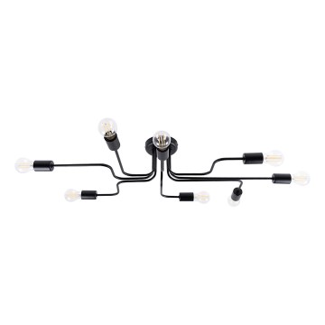 Πλαφονιέρα οροφής VECTOR 8xE27/15W/230V μαύρο