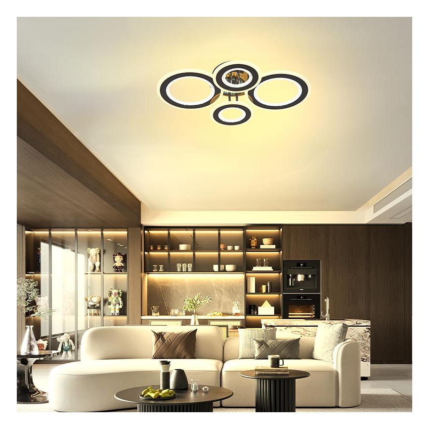 Πλαφονιέρα οροφής ντιμαριζόμενη LED LED/100W/230V 3000-6500K + τηλεχειριστήριο