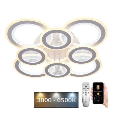 Πλαφονιέρα οροφής ντιμαριζόμενη LED LED/200W/230V 3000-6500K + τηλεχειριστήριο