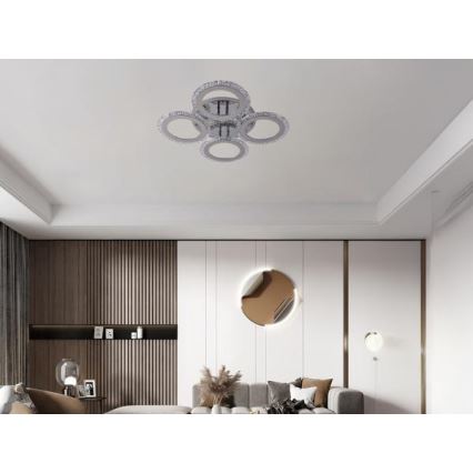 Πλαφονιέρα οροφής ντιμαριζόμενη LED LED/55W/230V 3000-6500K + τηλεχειριστήριο