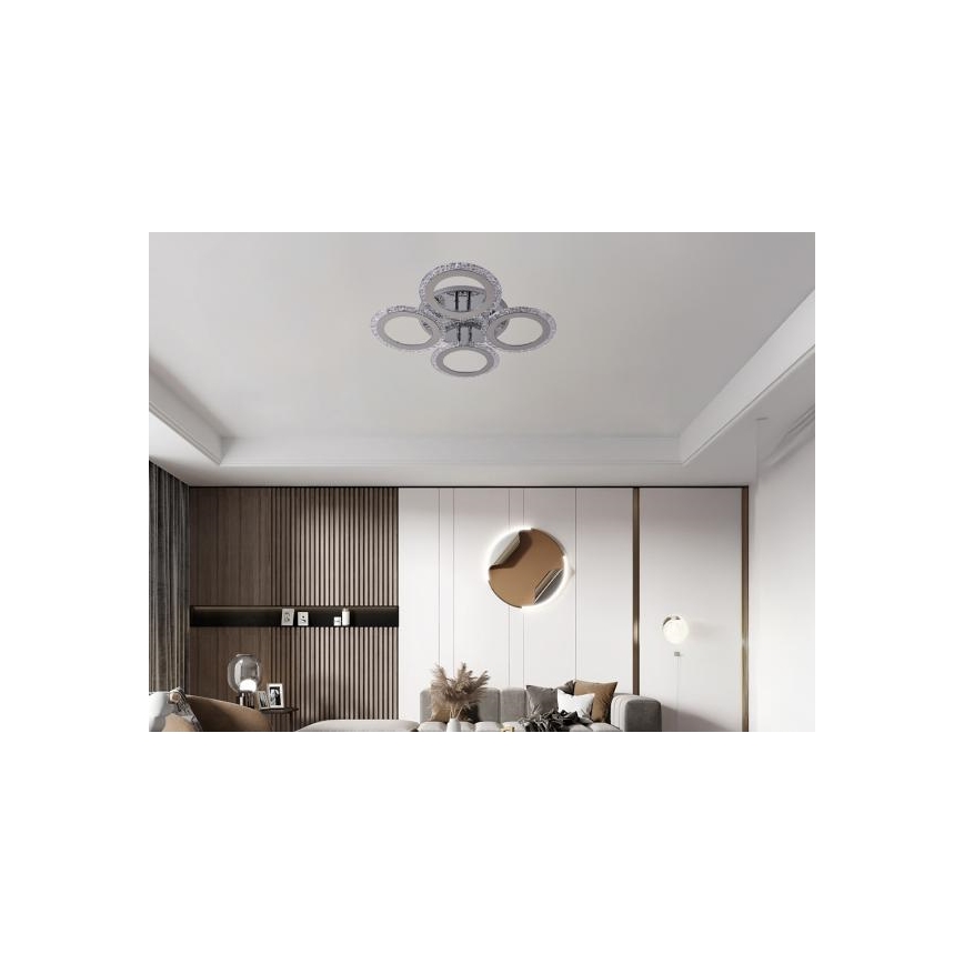 Πλαφονιέρα οροφής ντιμαριζόμενη LED LED/55W/230V 3000-6500K + τηλεχειριστήριο